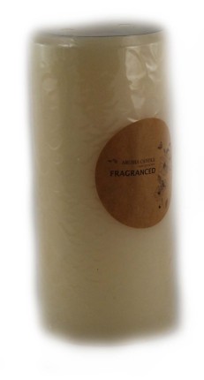 Stumpenkerze Palmenwachs 68 x 148 mm in Elfenbein Duft Vanille  